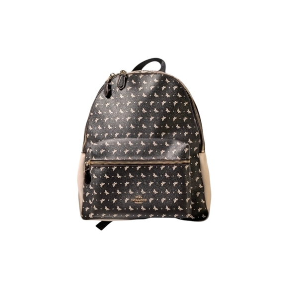 NEW COACH CHARLIE LARGE BACKPACK BUTTERFLY BANDANA PRINT COATED CANVAS RARE - Picture 1 of 8